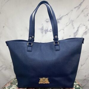 Juicy Couture | Sophia Saffiano Leather Navy Blue Tote